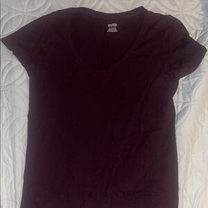 Victoria's Secret Dark Purple V-Neck Tee